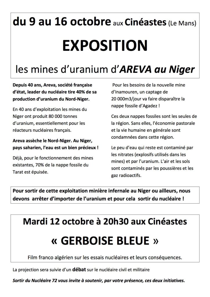 Expo-areva-au-niger-film Gerboise bleue-2010