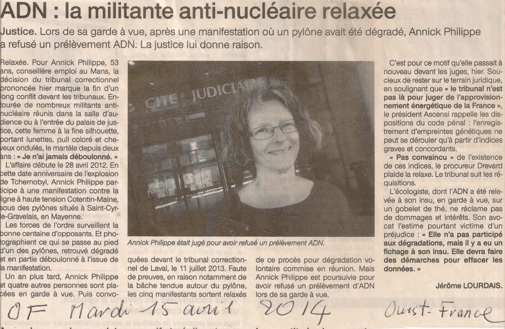 O-France mardi 15 avril 2014